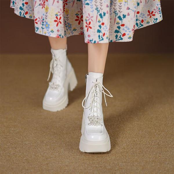 Exquisite Handcrafted Leather Women's Shoes: Elegance and Luxury Redefined(EyunshangxYSC2973)