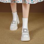 Handcrafted Genuine Leather Women's Shoes: Elegant, Luxurious Quality and Craftsmanship(EyunshangxYSC2979)