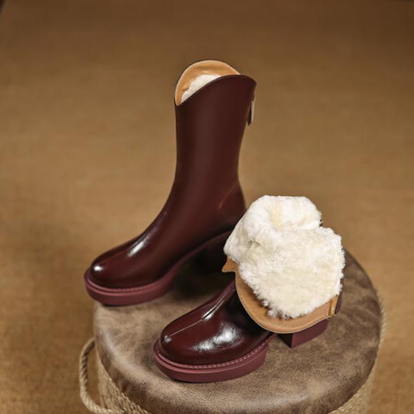 Handcrafted Genuine Leather Women's Shoes - Elegant Luxury with Exquisite Craftsmanship(EyunshangxYS2040)