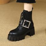 Exquisite Handcrafted Leather Women's Shoes: Luxury & Elegance(EyunshangxYS1602A)