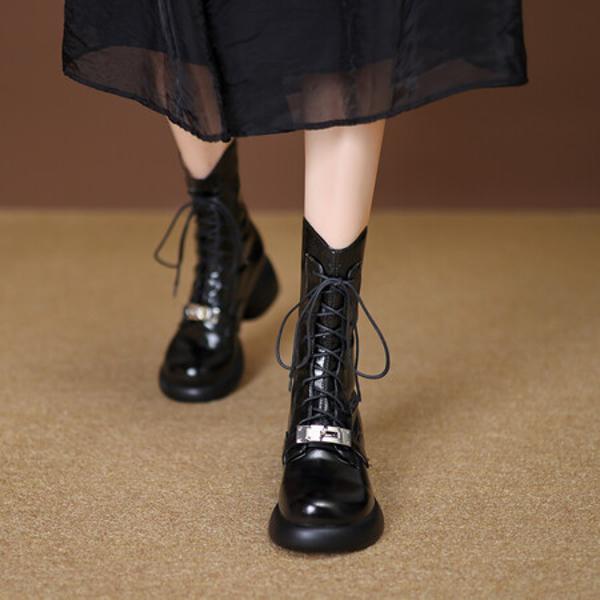 Handcrafted Genuine Leather Women's Shoes: Elegance in Every Stitch(EyunshangxYSZ2639-2)