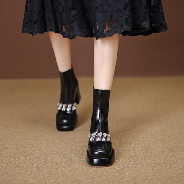 Exquisite Handmade Leather Women's Shoes: Luxury Craftsmanship for Elegance(EyunshangxYSC2986)