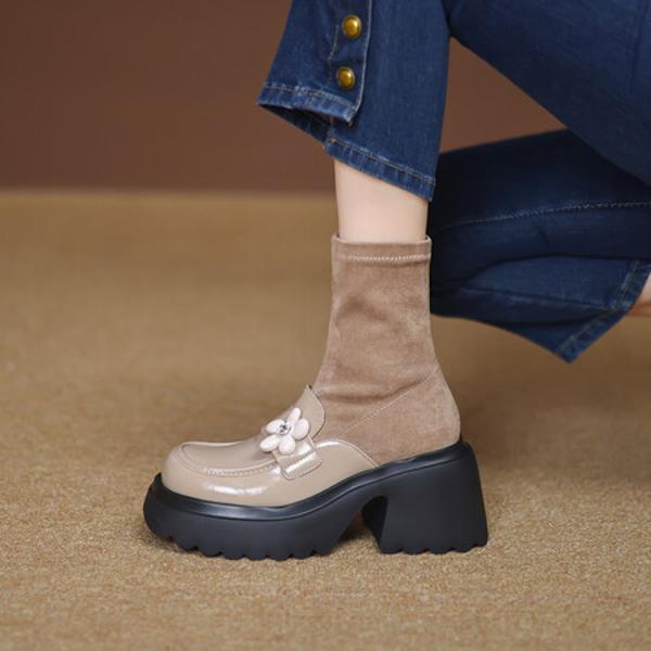 Handcrafted Leather Women’s Shoes: Luxury and Elegance(EyunshangxYSZ2640)