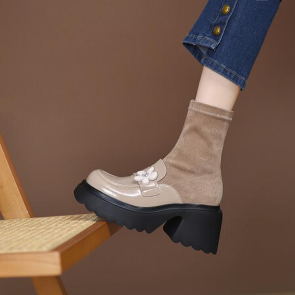 Handcrafted Leather Women’s Shoes: Luxury and Elegance(EyunshangxYSZ2640)