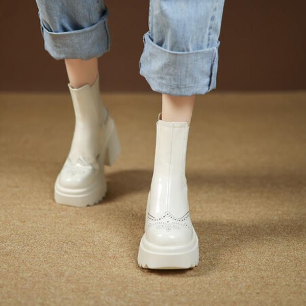 Elegant Handmade Leather Women's Shoes: Craftsmanship & Quality(EyunshangxYSC2965-2)