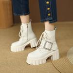 Exquisite Handmade Leather Women's Shoes: Luxury and Elegance(EyunshangxYS16020)