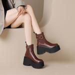 Elegant Handmade Leather Women's Shoes: Luxurious Craftsmanship(EyunshangxYSM3117)