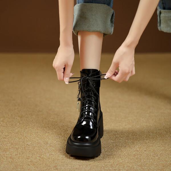 Handcrafted Luxury Genuine Leather Women's Shoes: Elegant Craftsmanship & Quality(EyunshangxYSC2967-2)