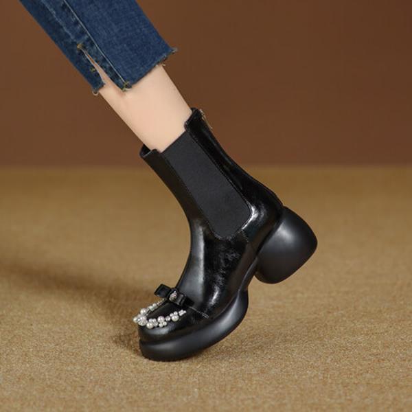 Elegant Handcrafted Leather Women's Shoes - Luxurious Quality(EyunshangxYSC2978)