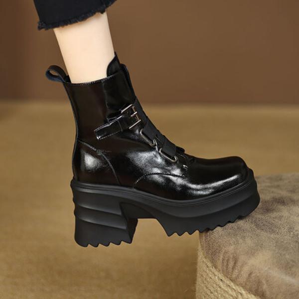 Elegant Handcrafted Leather Women's Shoes of Luxury Quality(EyunshangxYSM1606)