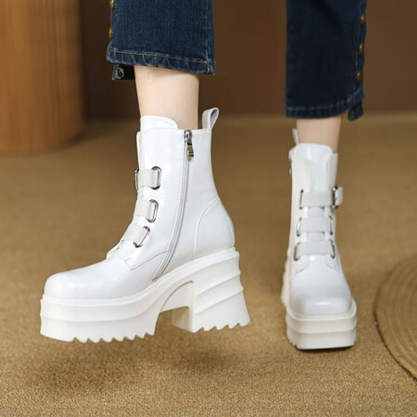 Elegant Handcrafted Leather Women's Shoes of Luxury Quality(EyunshangxYSM1606)