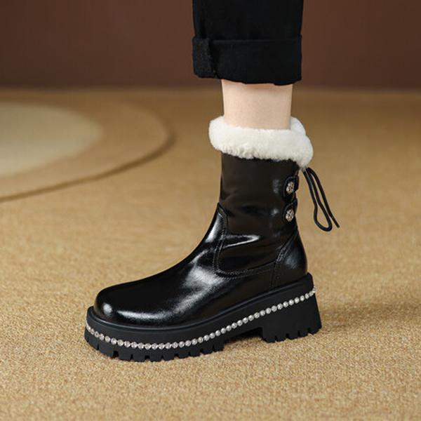 Timeless Elegance: Handcrafted Genuine Leather Women's Shoes with Luxurious Craftsmanship(EyunshangxYS6108)