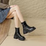 Handcrafted Genuine Leather Women’s Shoes: Elegant Luxury with Exquisite Craftsmanship(EyunshangxC2329-2)