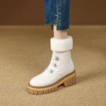 Exquisite Handmade Genuine Leather Women's Shoes for Elegant Style(EyunshangxC2505-2)