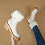 Handcrafted Leather Women's Shoes: Elevate Elegance with Luxury Quality(EyunshangxC2503-3)