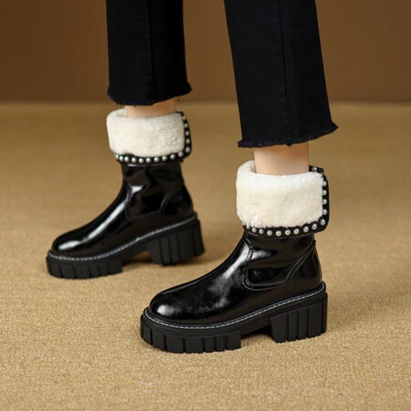 Handcrafted Leather Women's Shoes: Elevate Elegance with Luxury Quality(EyunshangxC2503-3)