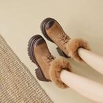Handcrafted Luxury Sheepskin Women's Shoes: Elegance in Every Stitch(EyunshangxAC2327)