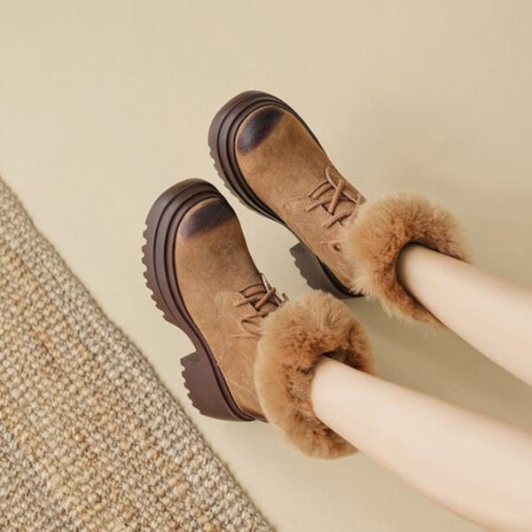 Handcrafted Luxury Sheepskin Women's Shoes: Elegance in Every Stitch(EyunshangxAC2327)
