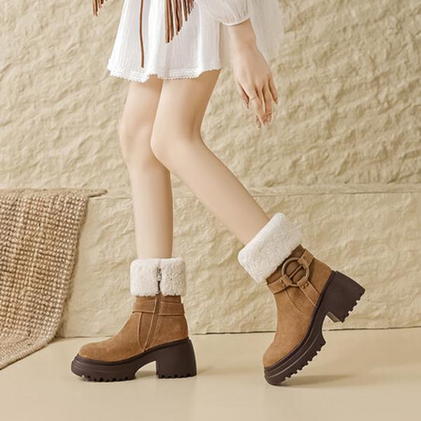 Elegant Handcrafted Leather Women's Shoes: Luxurious Quality and Craftsmanship(EyunshangxAC2331)