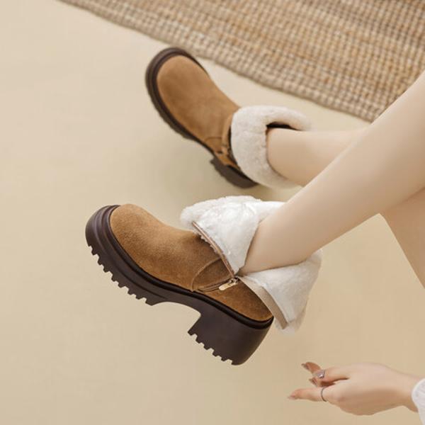 Elegant Handcrafted Leather Women's Shoes: Luxurious Quality and Craftsmanship(EyunshangxAC2331)