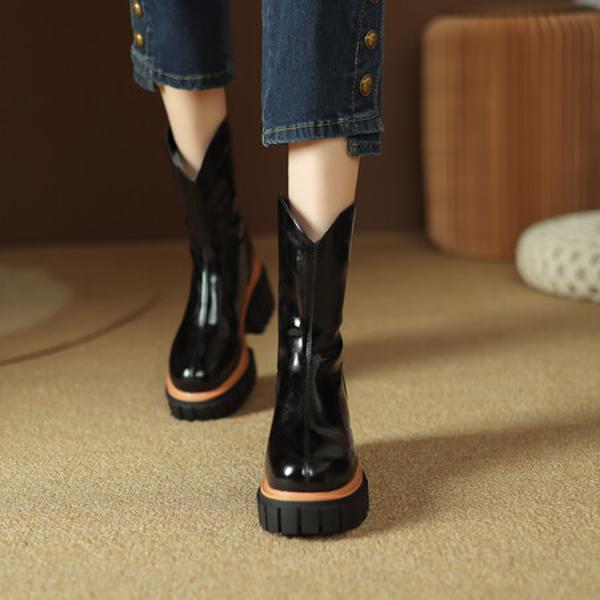 Exquisite Handcrafted Leather Women's Shoes: A Touch of Luxury and Elegance(EyunshangxA6118-1)