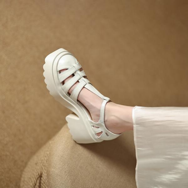 Handcrafted Luxury Leather Women's Shoes: Elegance in Every Stitch(EyunshangxM3114)