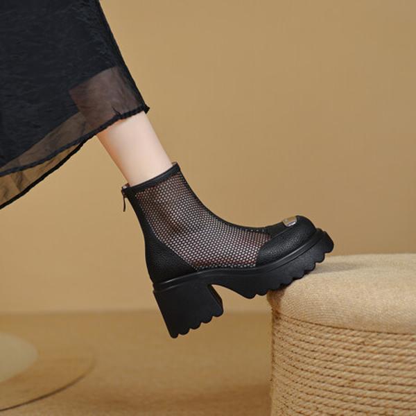 Handcrafted Luxury Leather Women's Shoes with Elegant Craftsmanship(EyunshangxC2917-1)