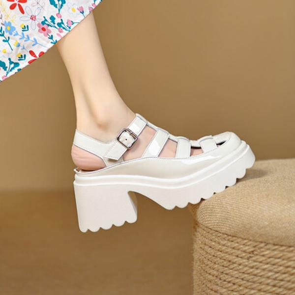 Elegant Handcrafted Leather Women's Shoes, Luxurious Quality(EyunshangxZ2610)