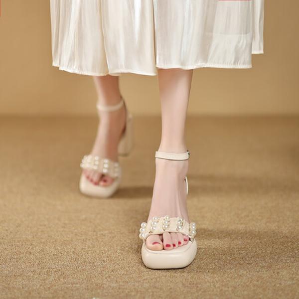 Luxury Genuine Leather Handmade Women's Shoes for Elegance(Eyunshangx2720)