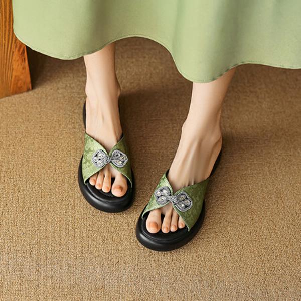 Handcrafted Luxury Leather Women's Shoes - Elegant Craftsmanship(EyunshangxC2406-1)