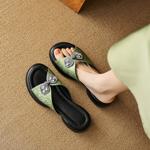 Handcrafted Luxury Leather Women's Shoes - Elegant Craftsmanship(EyunshangxC2406-1)