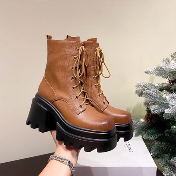 Handcrafted Genuine Leather Women's Shoes: Luxurious Elegance and Superior Quality(EyunshangxZ2627-3)