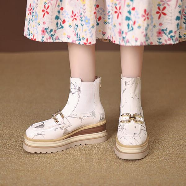 Luxury Handmade Leather Women's Shoes: Exquisite Craftsmanship(EyunshangxZM2442)