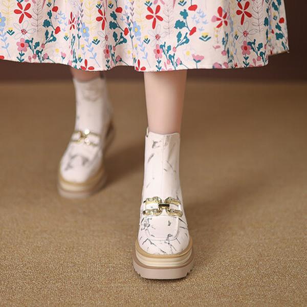 Luxury Handmade Leather Women's Shoes: Exquisite Craftsmanship(EyunshangxZM2442)