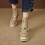 Luxury Handmade Leather Women's Shoes: Exquisite Craftsmanship(EyunshangxZM2442)