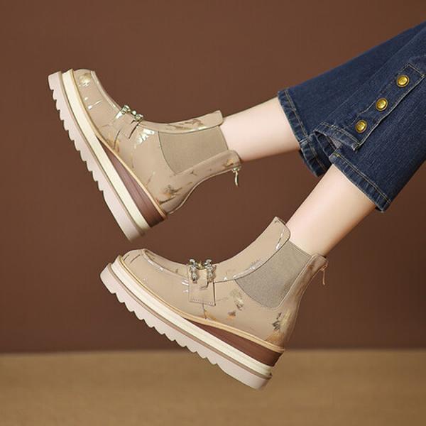 Luxury Handmade Leather Women's Shoes: Exquisite Craftsmanship(EyunshangxZM2442)