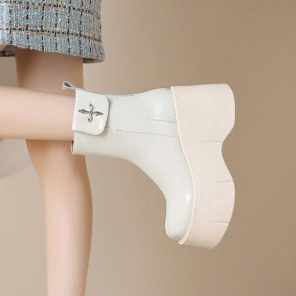 Handcrafted Luxury Genuine Leather Women's Shoes with Exquisite Craftsmanship(EyunshangxM3119-1)