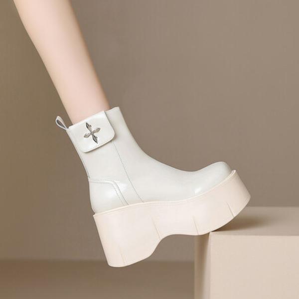 Handcrafted Luxury Genuine Leather Women's Shoes with Exquisite Craftsmanship(EyunshangxM3119-1)