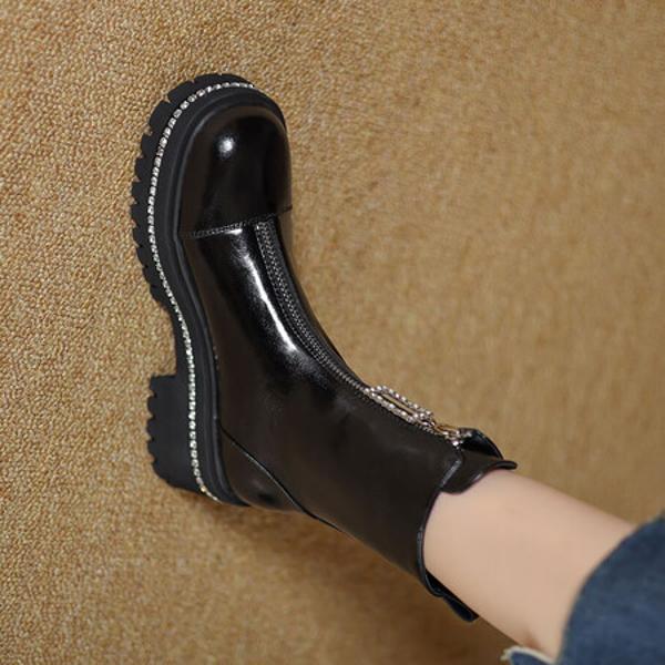 Exquisite Handmade Leather Women's Shoes: Where Elegance Meets Luxury Craftsmanship(EyunshangxC2975-1)