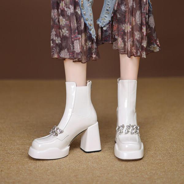 Luxurious Handmade Leather Women's Shoes of Exquisite Craftsmanship(EyunshangxC2986)