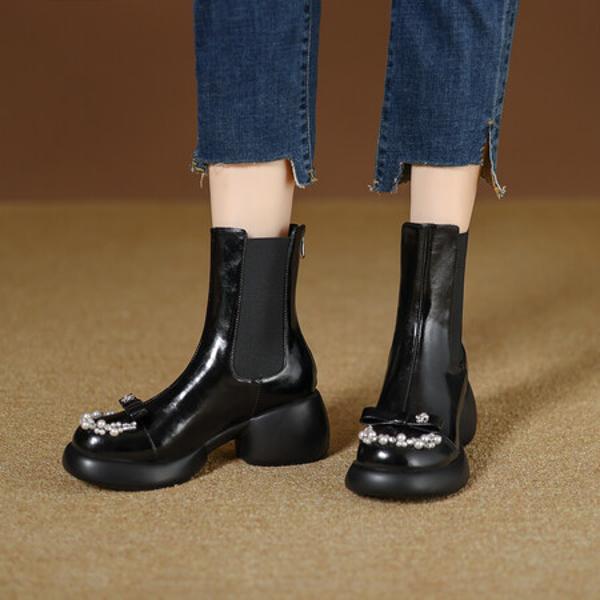 Crafted Elegance: Luxurious Handmade Leather Women's Shoes with Exceptional Quality(EyunshangxC2978-2)