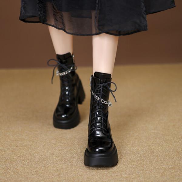 Handcrafted Leather Women's Shoes: Elegant Luxury Crafted with Precision(EyunshangxC2990-1)