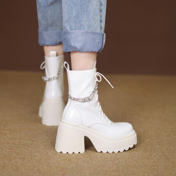 Handcrafted Leather Women's Shoes: Elegant Luxury Crafted with Precision(EyunshangxC2990-1)