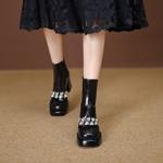 Exquisite Handmade Leather Women's Shoes: Luxury Craftsmanship & Elegance(EyunshangxC2986-2)