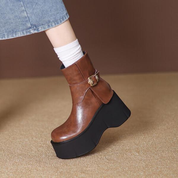 Exquisite Handcrafted Leather Women’s Shoes for Timeless Elegance(EyunshangxZM2449)