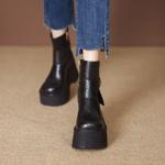 Exquisite Handcrafted Leather Women’s Shoes for Timeless Elegance(EyunshangxZM2449)