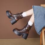 Exquisite Handcrafted Leather Women's Shoes: Elegance in Every Stitch(EyunshangxZM2453)