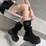 Elegant Handcrafted Leather Women's Shoes of Luxurious Quality(Eyunshangx7257)