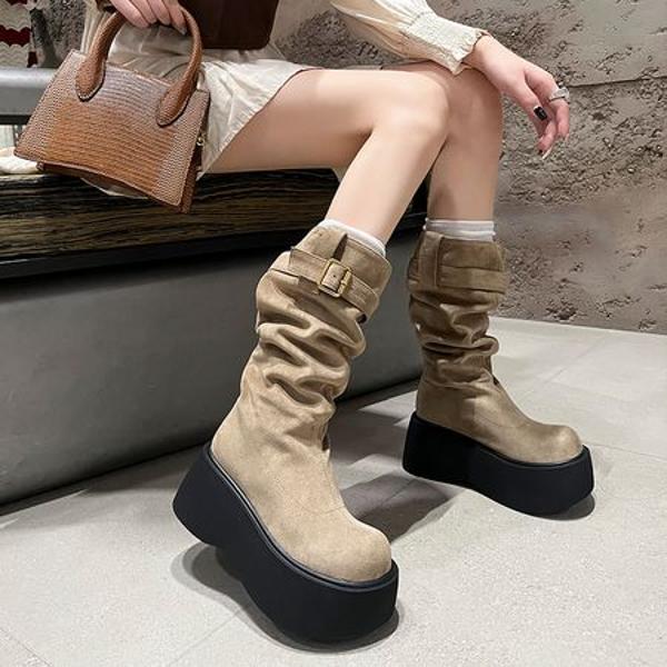 Elegant Handcrafted Leather Women's Shoes of Luxurious Quality(Eyunshangx7257)