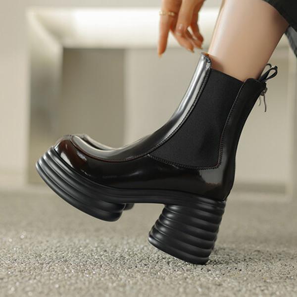 Elegant Handmade Leather Women's Shoes: Exquisite Craftsmanship & Luxury Quality(EyunshangxXHL8784)